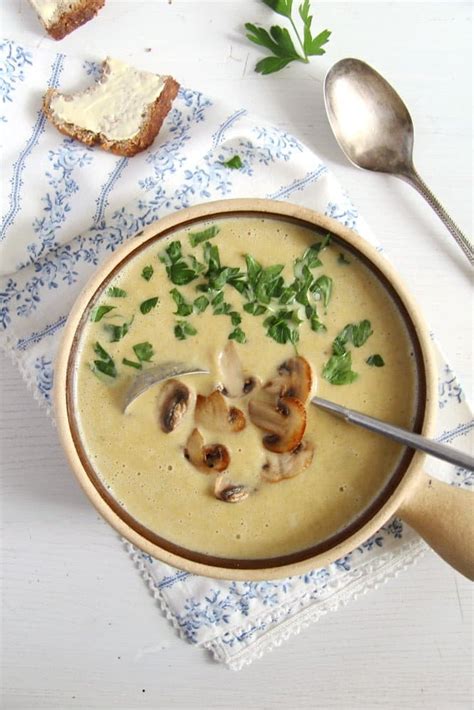 But even as an 8 year old i took great pride in heating my own soup, and discovered for myself how much better it was if you added milk instead. Homemade Cream of Mushroom Soup