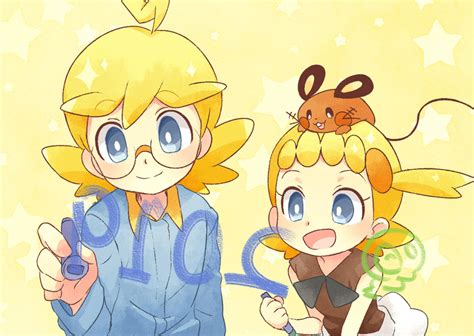 Dedenne Bonnie And Clemont Pokemon And More Drawn By Akasaka Qv Danbooru