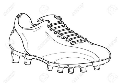 Sketch Football Cleats Sketch Coloring Page