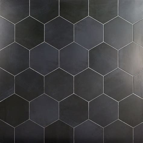 Paige Antracite 10 Tile Floor Black Hexagon Tile Hexagon Tiles