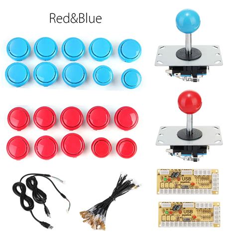 Arcade Game Diy Joystick Kit With 20 Mame Push Bouton 2 Joysticks 2
