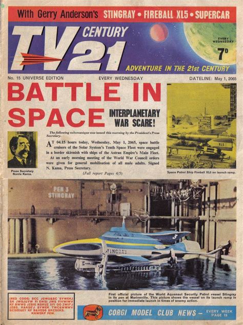 Tv Century 21 Issue Number 15 Classic Sci Fi Classic Comic Books