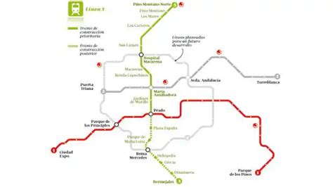 Metro Sevilla Mapa Mapa