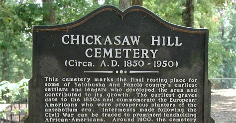 Cemeteries Of Dancing Rabbit Creek Chickasaw Hill Cemetery Est Circa
