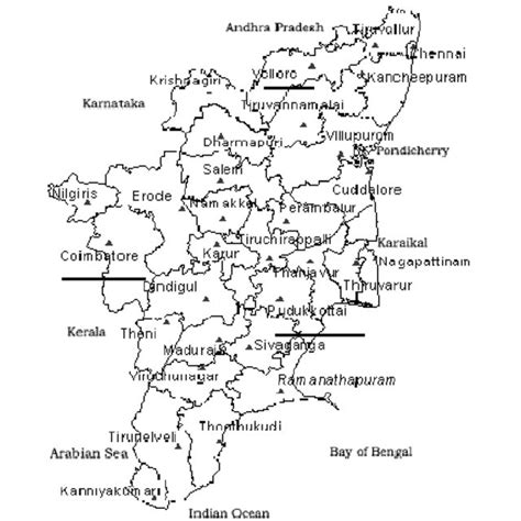 The Districts Of Tamil Nadu Download Scientific Diagram
