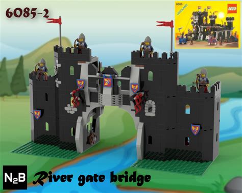 Lego Moc River Gate Bridge Alternate Build 2 Lego 6085 By N2brick