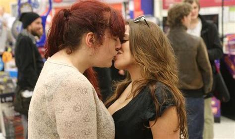Sainsburys Kiss In Protest Held At Store After Lesbians Asked To Leave For Kissing Uk