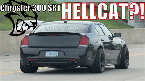 Is Fca Testing A Chrysler 300 Srt Hellcat Spy Photos Youtube