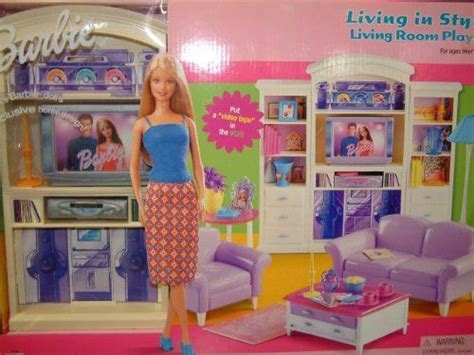 Barbie Living In Style Living Room Playset By Mattel 12500 Barbie