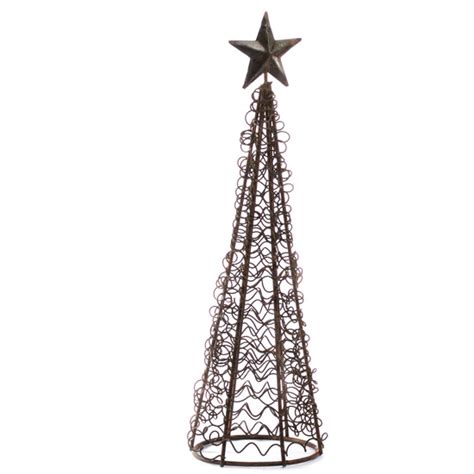 Rusty Wire Christmas Tree Table Decor Christmas And Winter
