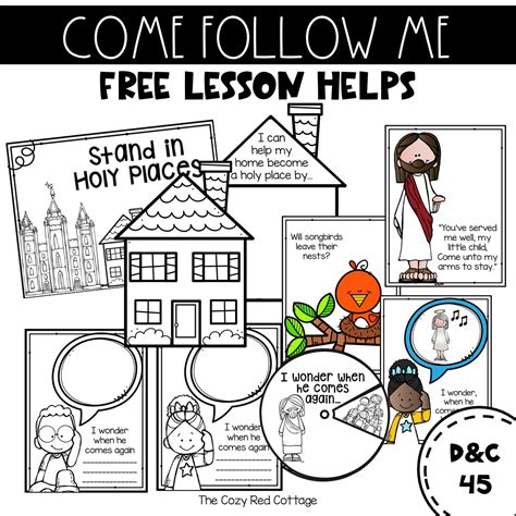 The Cozy Red Cottage Free Come Follow Me Lesson Helps Dandc 45