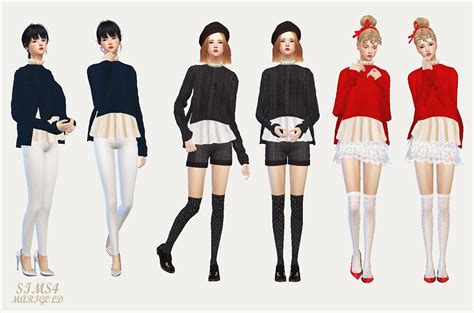 My Sims 4 Blog Sweaters For Females By Sims 4 Marigold