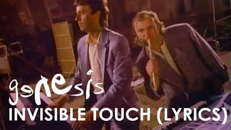 Genesis Invisible Touch Official Lyrics Video Youtube