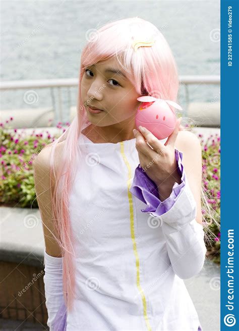 Japan Anime Cosplay Portrait Of Girl Cosplay 30 July 2006 Editorial Image Image Of Japan