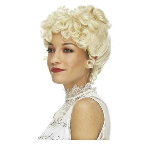 1900 Gibson Girl Costume Wig Upsweep Victorian Lady Curly Bun Old West Saloon Ebay