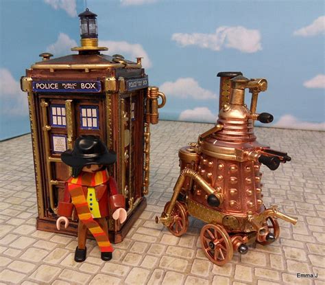 Doctor Who Fan Builds Steampunk Tardis And Dalek Mightymega