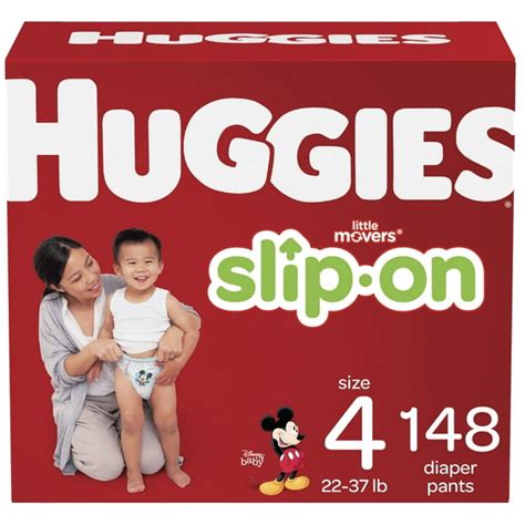 Huggies Little Movers Slip On Diaper Pants Size 4