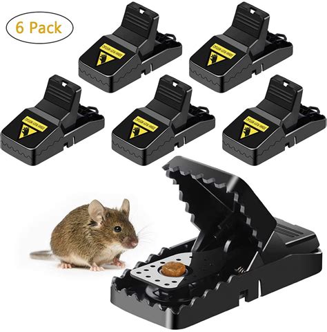 Meidong Mouse Traps Reusable Snap Trap High Sensitive Plastic Mice