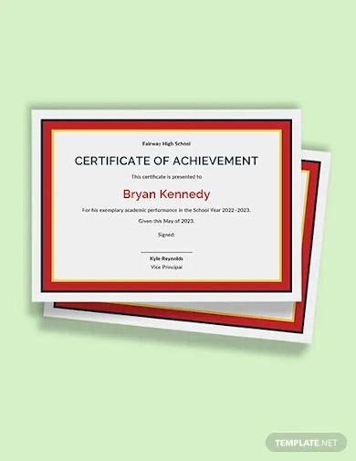 23 Academic Certificate Designs And Templates Psd Ai Doc Id Pages