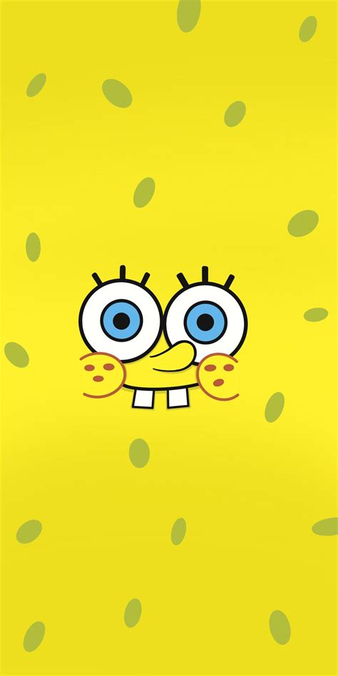 Spongebob Smiling Face Yellow Wallpapers Spongebob Background 🧽