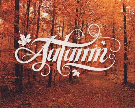 Autumn By Bruno Do Nascimento Aka Mrdarkside Calligraphy Typography