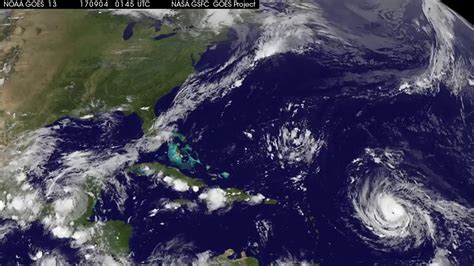 Satellite Animation Sees Major Hurricane Irma Approaching Leeward
