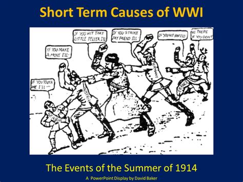 Short Term Causes Of World War I Powerpoint Teaching Resources