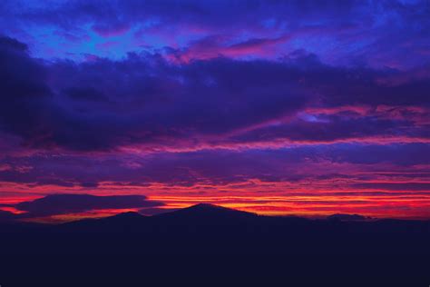 Wallpaper Mountains Sunset Sky Clouds Hd Widescreen Alta