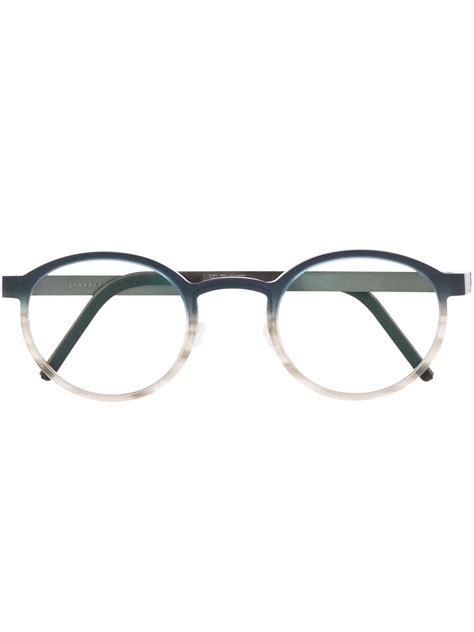 lindberg round frame glasses farfetch