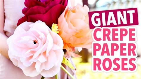 Diy Giant Crepe Paper Roses Hgtv Handmade Youtube