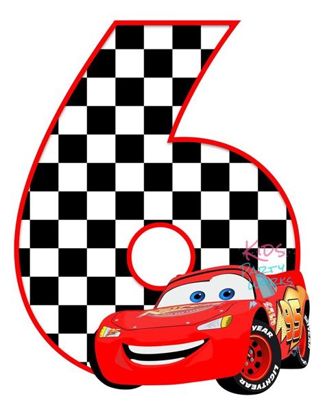 cars birthday party centerpiece cars decorations cars centerpiece cars party cars number 6