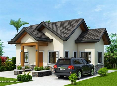 Modern Bungalow With Three Bedrooms House And Decors