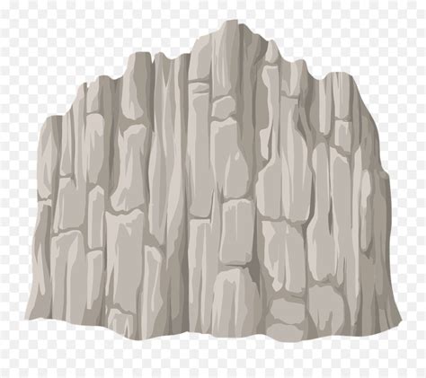 Rock Cliff Hill Cliff Clipart Emojirock Climbing Emoji Free