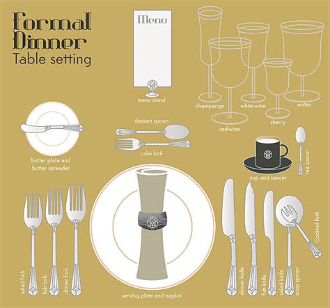 Top Table Setting Stock Vectors Illustrations And Clip Art Istock