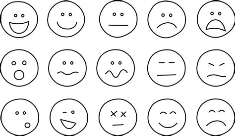Free Emotions Clipart Black And White Download Free Emotions Clipart