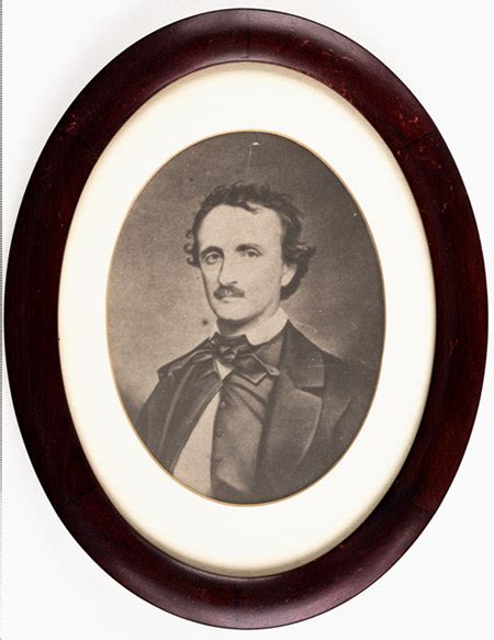 Portraits Of Edgar Allan Poe Poe Photograph In Oval Frame