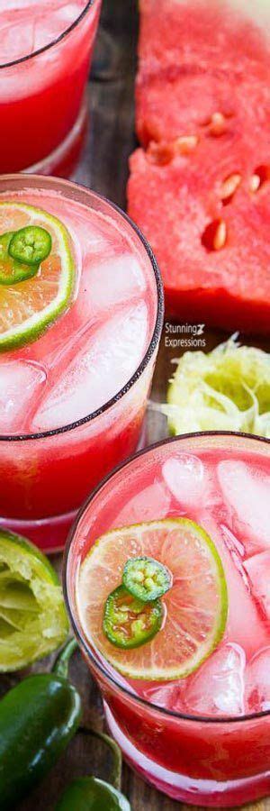 Jalapeno Watermelon Margarita Recipe Summer Drink Recipes