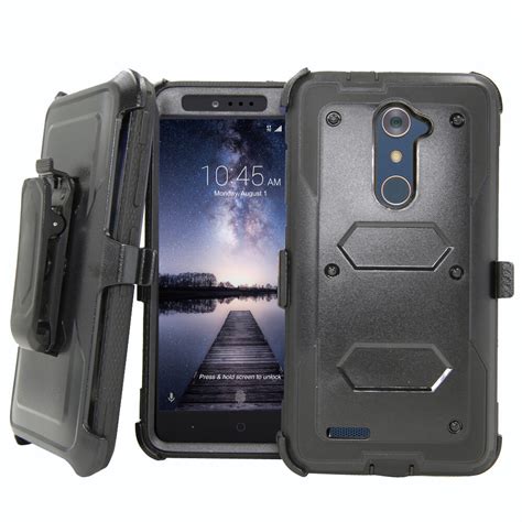 Heavy Duty Hard Case Belt Clip Holster Cover For ZTE Blade X Max Z
