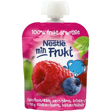 Min Frukt Smoothie Hallon Blåbär Från 6m 90g Nestle Handla Mat Online