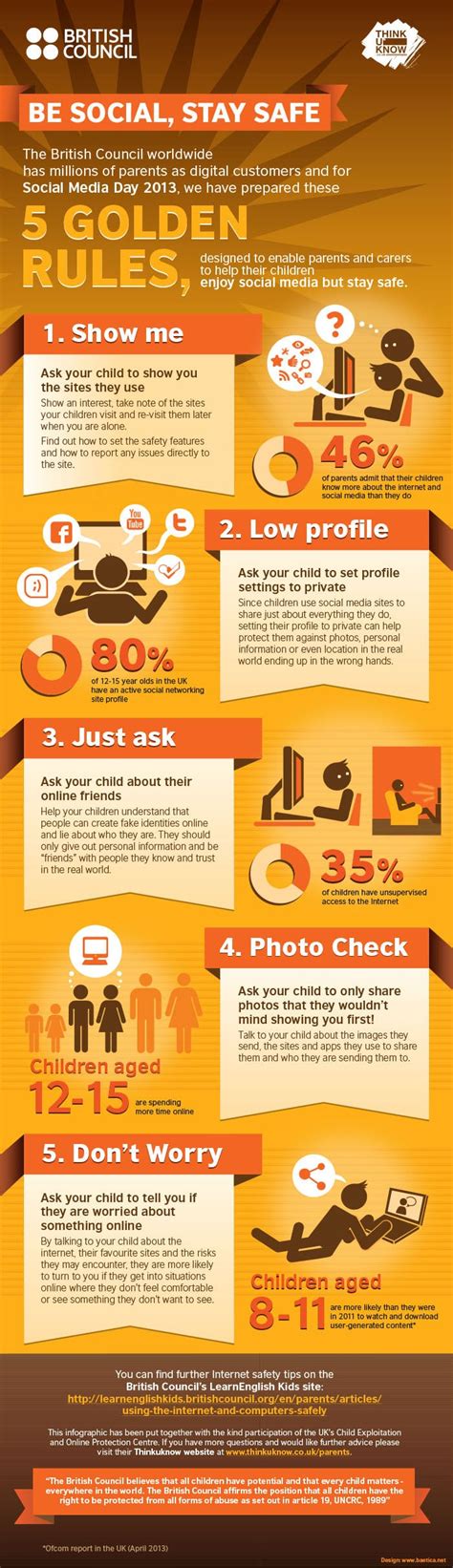 5 Ways To Help Keep Children Safe In Social Media Infographic Bit