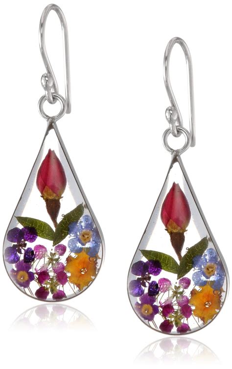 You can buy a specialist. Sterling Silver Pressed Flower Teardrop Earrings - Visuall.co