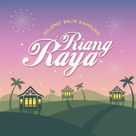 Best Hari Raya Aidilfitri Malaysia Illustrations Royalty Free Vector