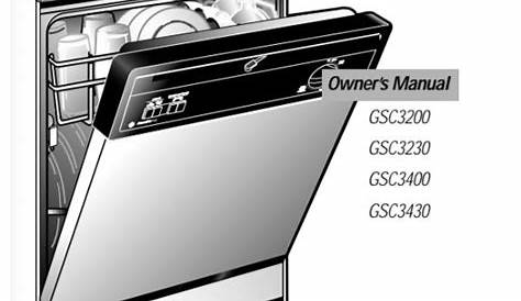 GE Dishwasher User Manual (GSC3200 GSC3230 GSC3400 GSC3430) - Text Manuals