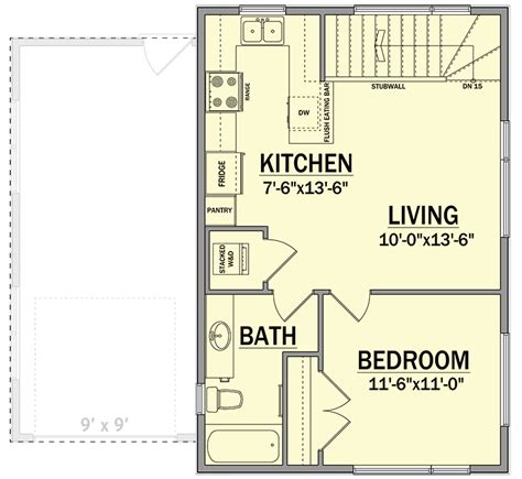 600 Square Foot Modern Garage Apartment Or Adu 81808ab