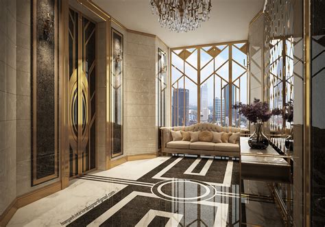 Art Deco Private Elevator Penthouse Entry On Behance
