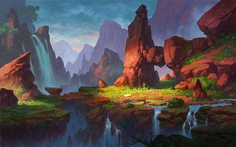The Art Of Dan Zao Environment Painting Fantasy Landscape Fantasy