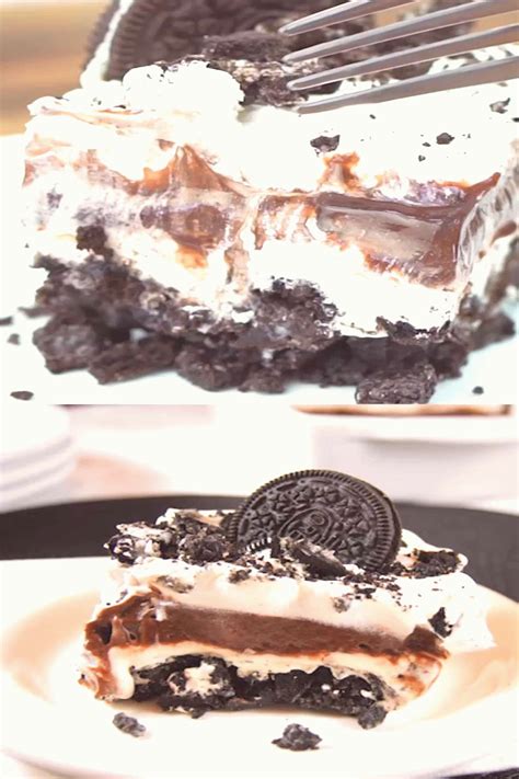 Repeat layers ending with a layer of cookie crumbs. Classic Oreo Icebox Dessert With creamy layers of pudding Oreos and whipped cream this easy no ...