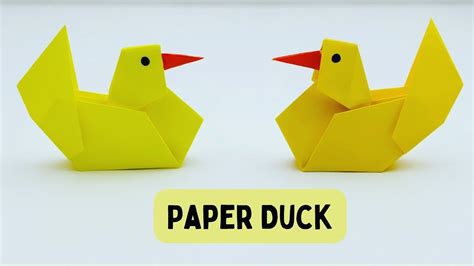 How To Make Moving Paper Duck Toy For Kids Nursery Craft Ideas Paper