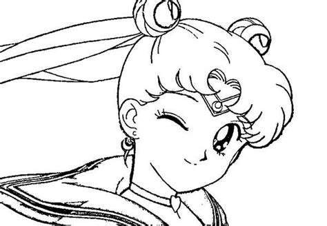 Cute female anime eye coloring coloring pages. Usagi Tsukino Winking Eye In Sailor Moon Coloring Page ...