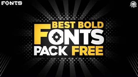 Best Bold Fonts For Thumbnails Posters And Logos Bold Font Pack By Ae Youtube
